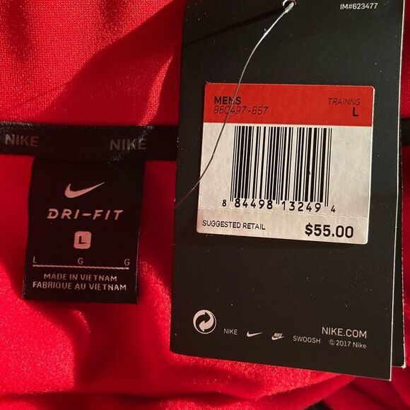 Nike Dry Fit Golf Sweater Men’s Size L Therma Golf 1/4 Zip Front - Picture 5 of 7